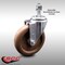Service Caster 5 Inch SS High Temp Glass Filled Nylon Swivel 12mm Threaded Stem Caster SCC SCC-SSTS20S514-GFNSHT-M1215 - alternate 2